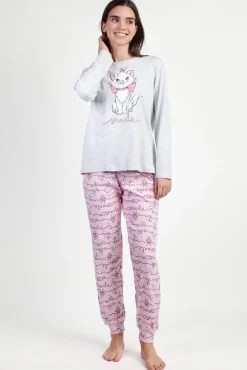 Pijama largo estampado gato Marie Disney