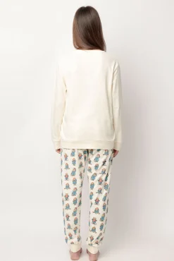 Pijama largo estampado Paddington para mujer