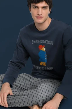 Pijama largo estampado Paddington para hombre