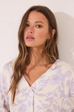 Pijama largo estampado viscosa