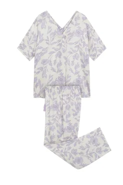Pijama largo estampado viscosa