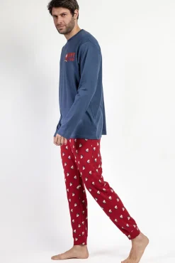 Pijama largo Grumpy 100% algodón para hombre