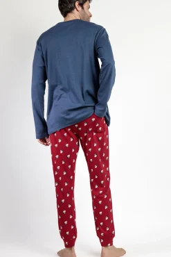 Pijama largo Grumpy 100% algodón para hombre