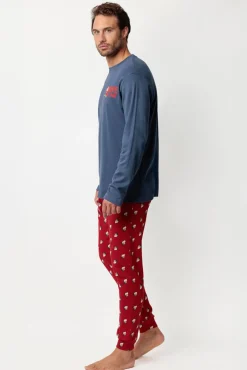 Pijama largo Grumpy 100% algodón para hombre
