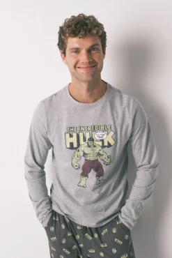 Pijama largo hombre 100% algodón "Hulk"