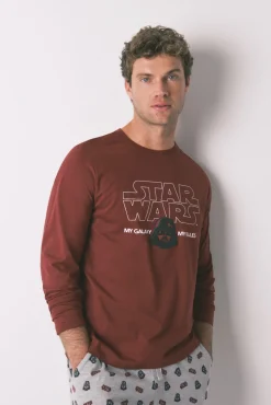 Pijama largo hombre 100% algodón "Star Wars"