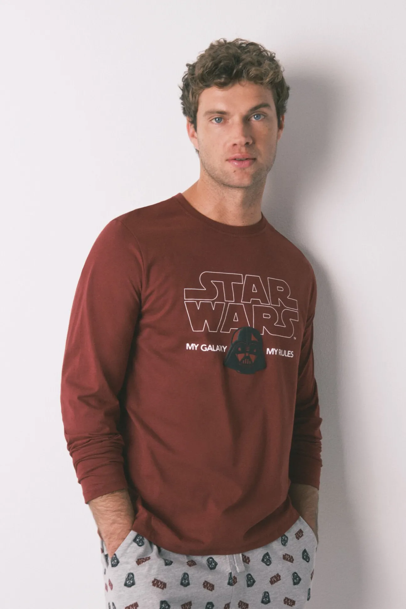 Pijama largo hombre 100% algodón "Star Wars"