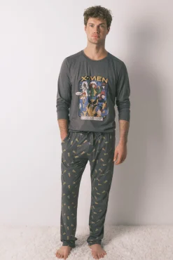 Pijama largo hombre 100% algodón X Men