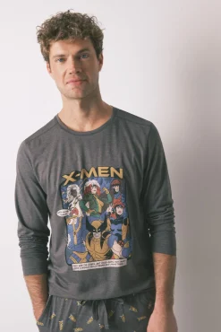 Pijama largo hombre 100% algodón X Men