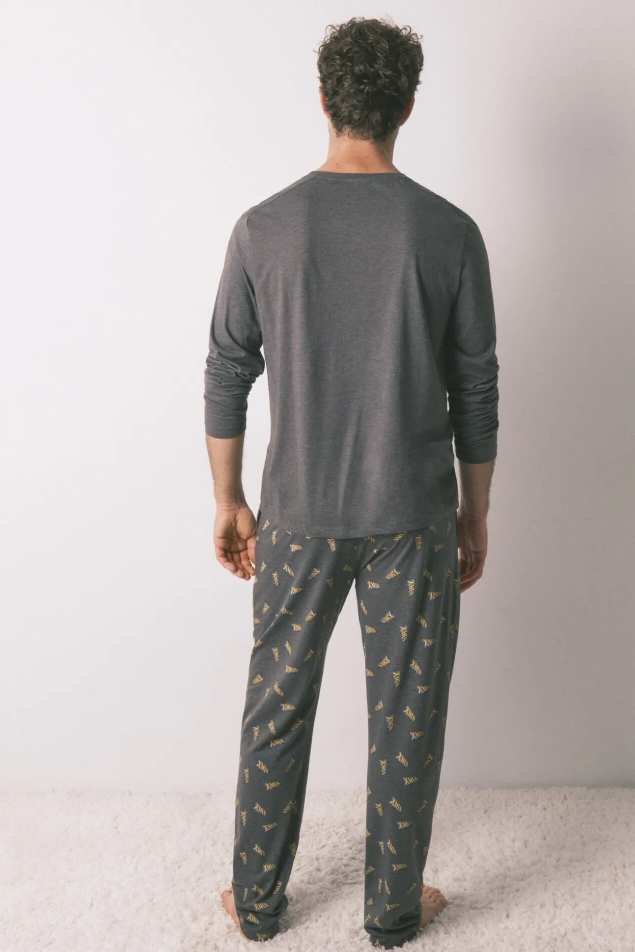 Pijama largo hombre 100% algodón X Men