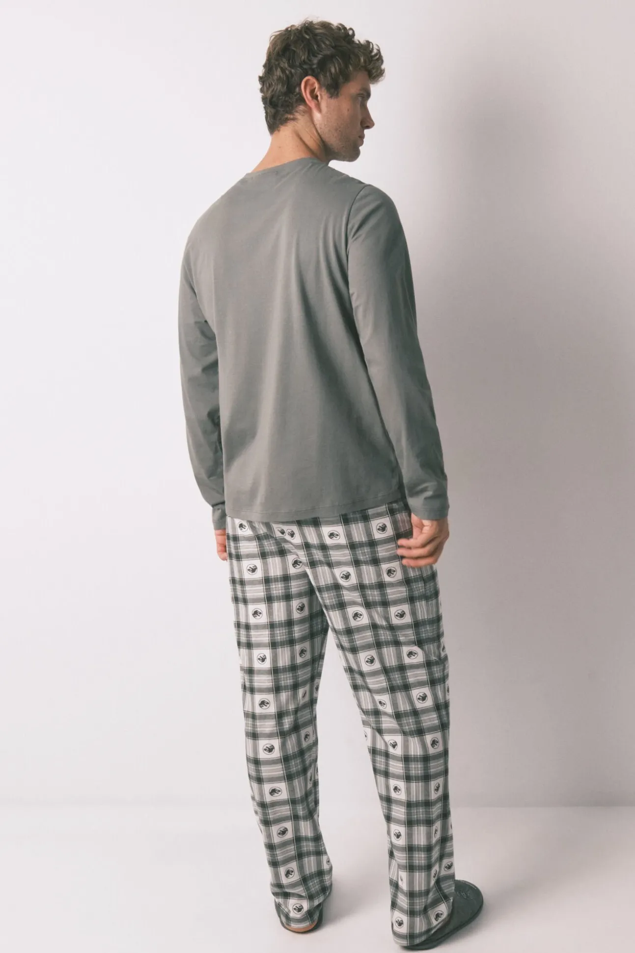 Pijama largo hombre 100% algodón "Jurassic World"