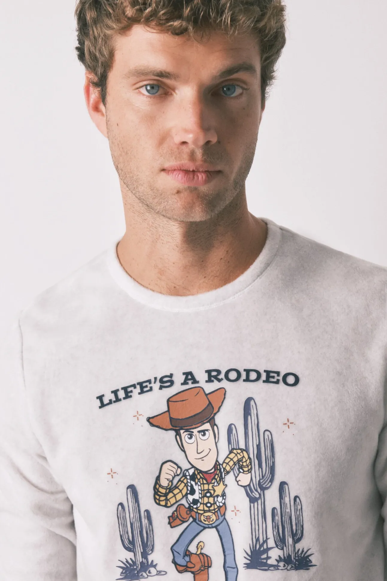 Pijama largo hombre polar "Woody cowboy"