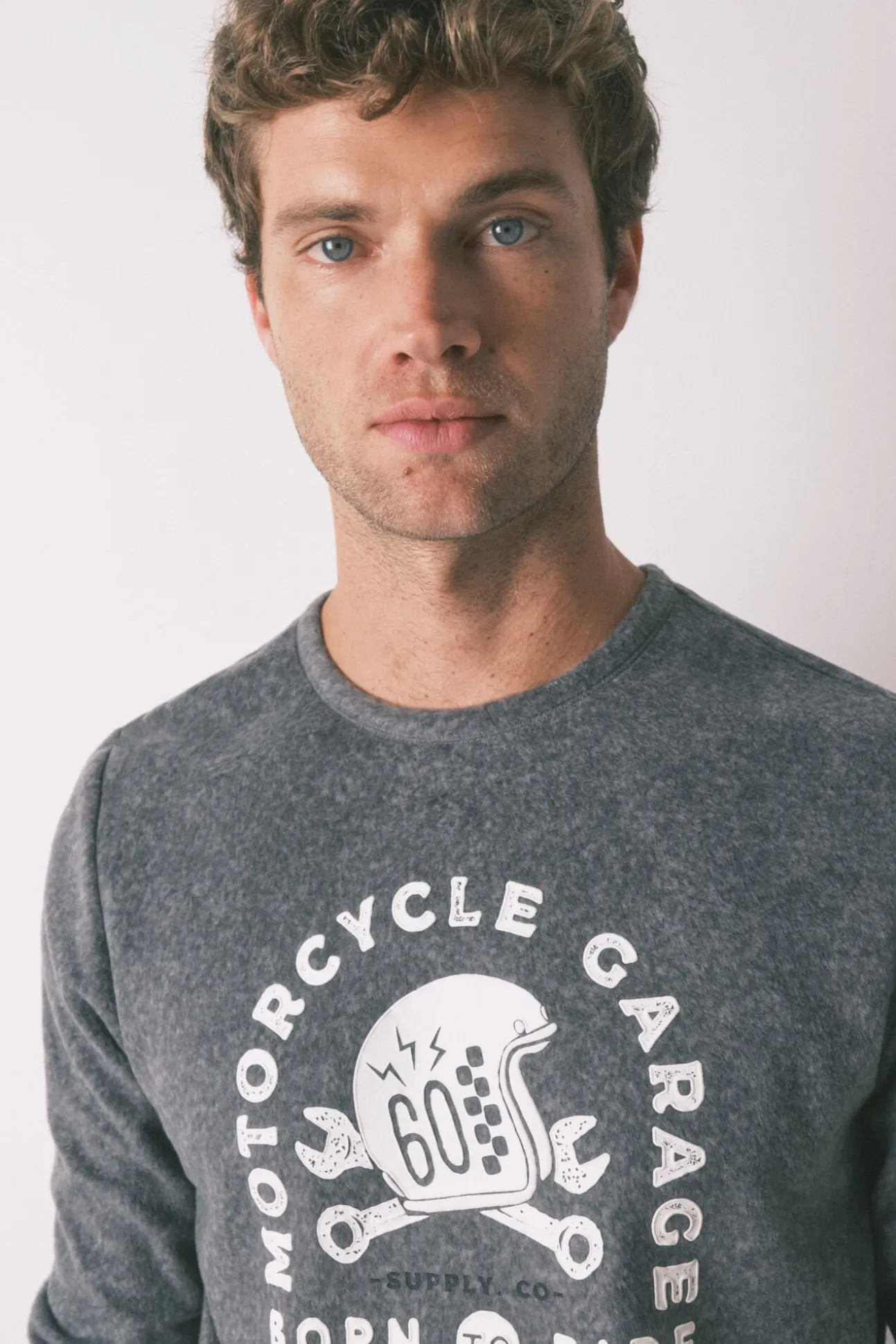 Pijama largo hombre polar "Motorcycle"