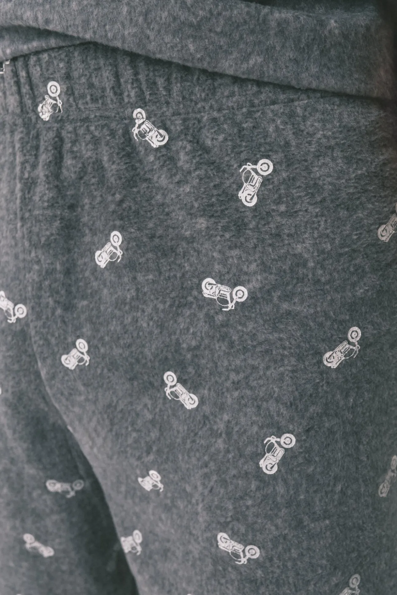 Pijama largo hombre polar "Motorcycle"