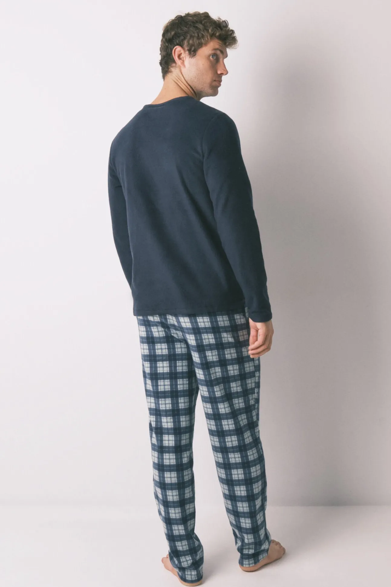 Pijama largo hombre polar azul Muppets