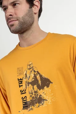 Pijama largo Mandalorian 100% algodón para hombre