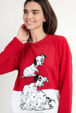 Pijama largo micropolar 101 Dálmatas para mujer