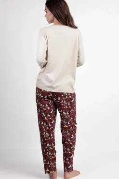 Pijama largo Minnie Mouse para mujer