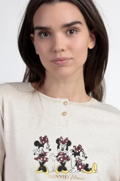 Pijama largo Minnie Mouse para mujer