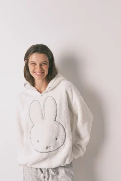 Pijama largo polar estampado animal Miffy