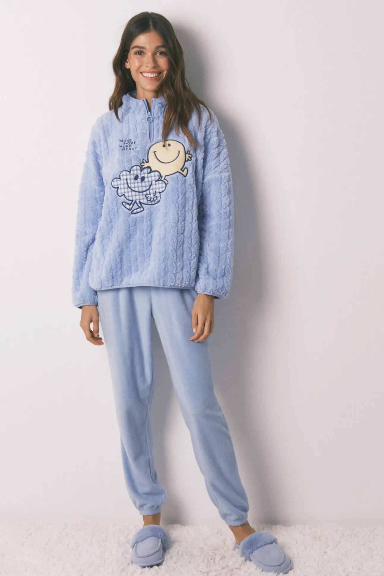 Pijama largo polar SmileyWorld® cuello alto