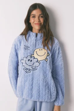 Pijama largo polar SmileyWorld® cuello alto