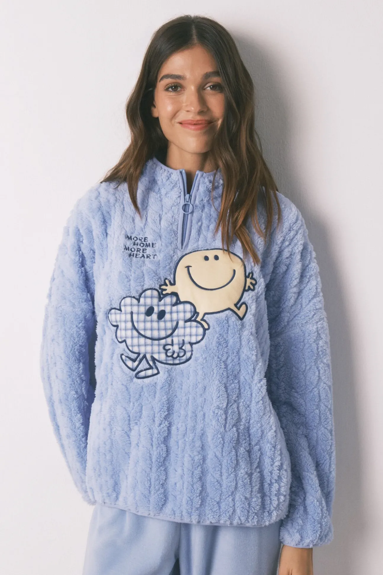 Pijama largo polar SmileyWorld® cuello alto