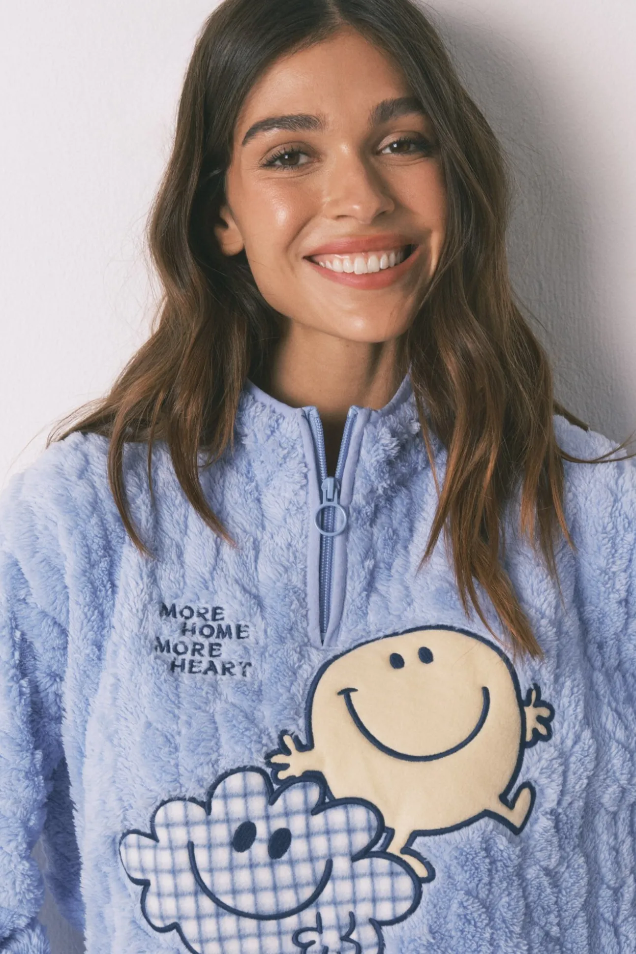 Pijama largo polar SmileyWorld® cuello alto