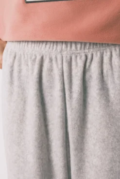 Pijama largo polar suave rosa y gris Pingu