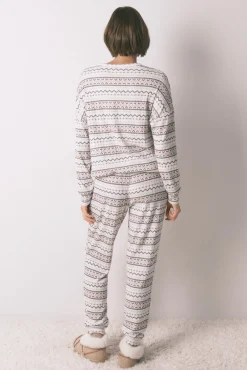 Pijama largo punto cálido suave cenfas Mickey