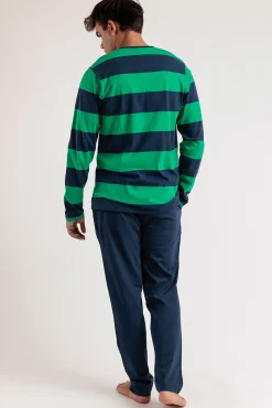 Pijama largo rayas Rugby Paddington para hombre