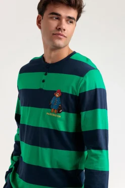 Pijama largo rayas Rugby Paddington para hombre