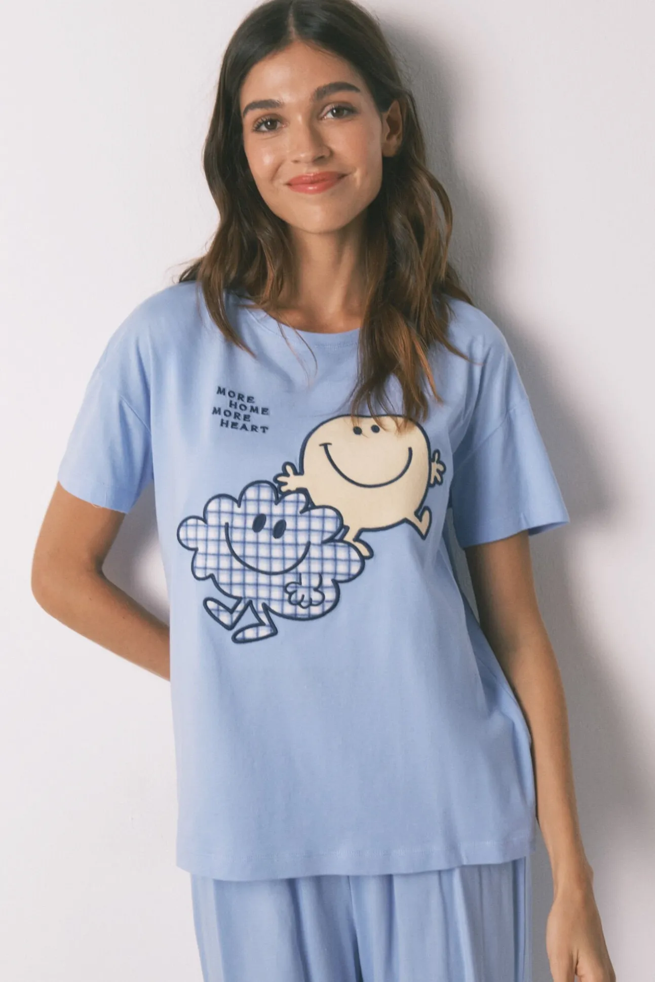 Pijama largo SmileyWorld® manga corta