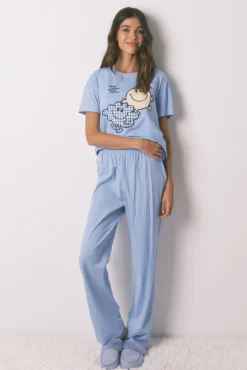 Pijama largo SmileyWorld® manga corta