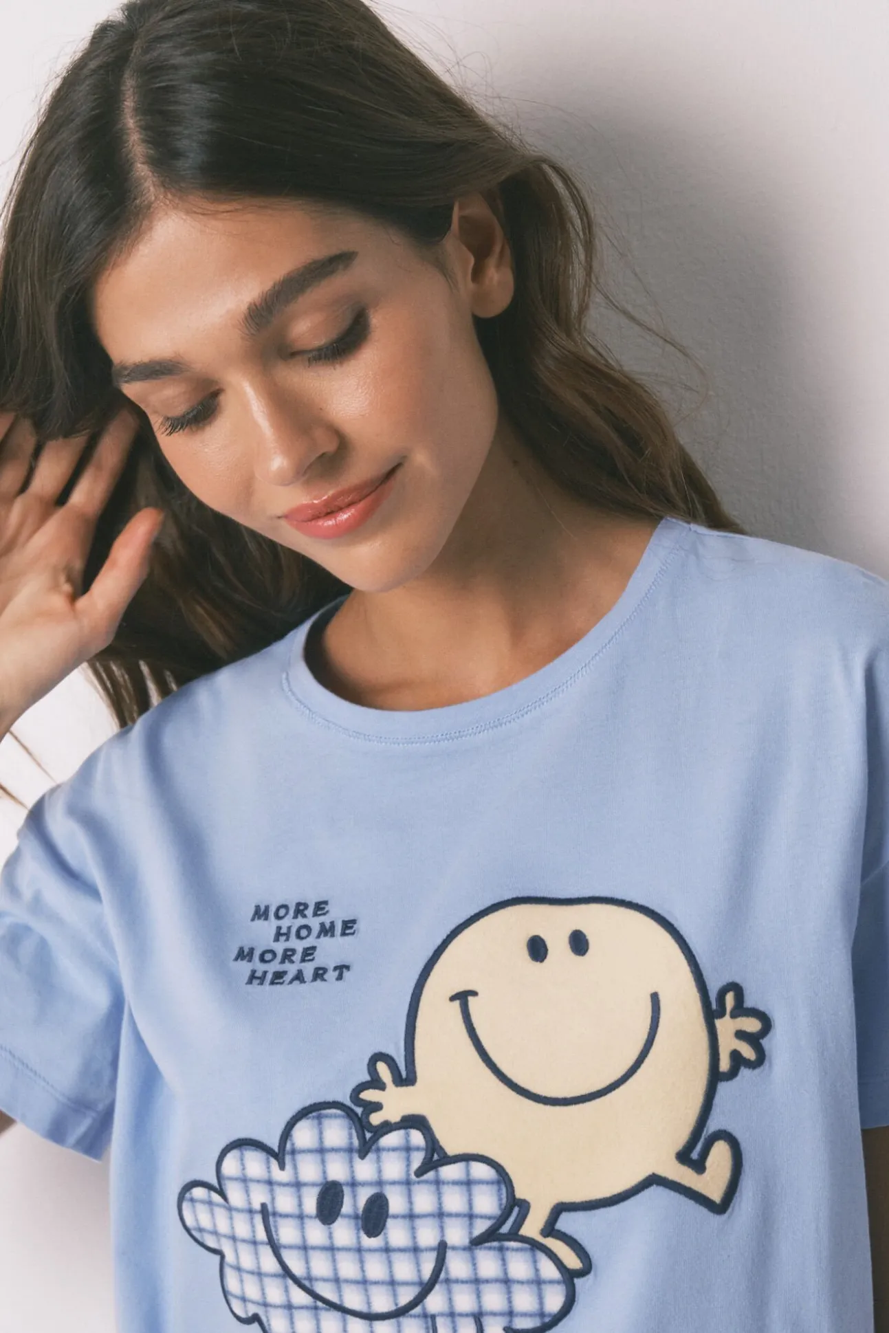 Pijama largo SmileyWorld® manga corta