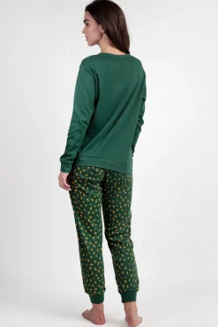 Pijama largo Snoopy 100% algodón para mujer