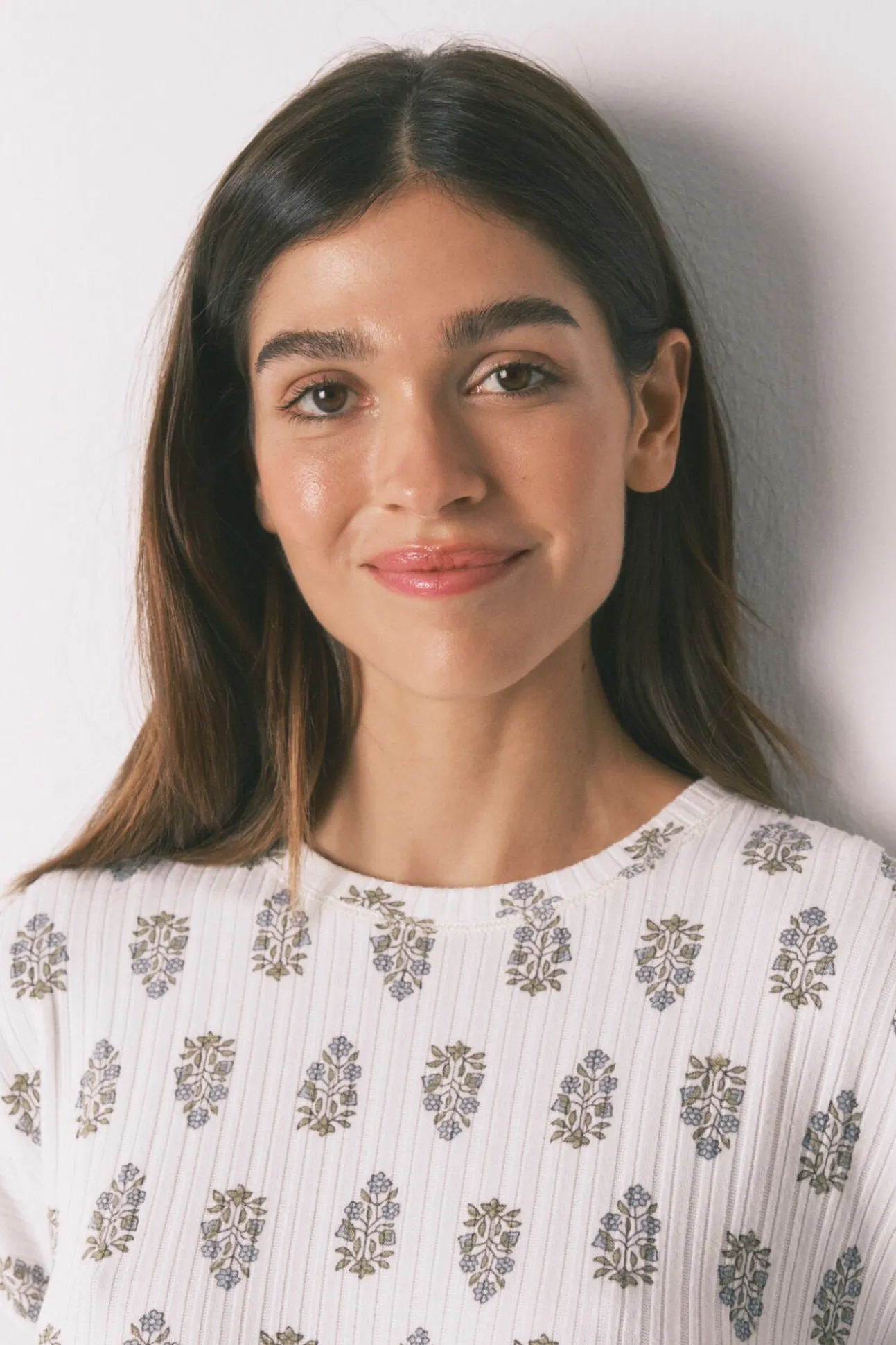 Pijama largo super soft flores