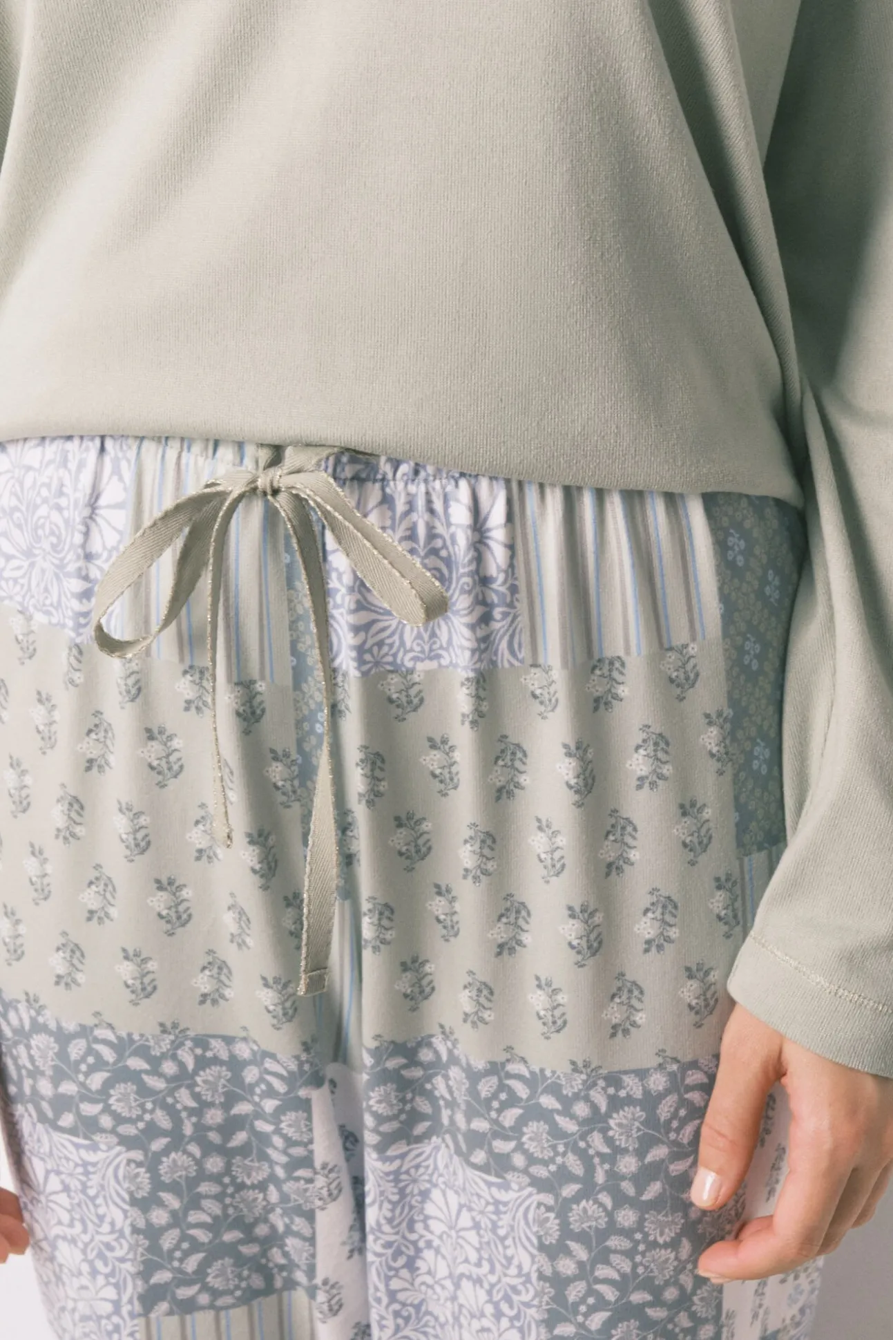 Pijama largo super soft patchwork