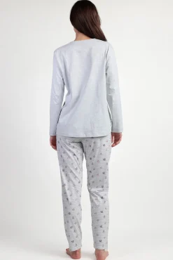 Pijama maternity largo rayas Alicia Wonderland