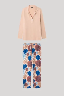 Pijama punto estampado floral