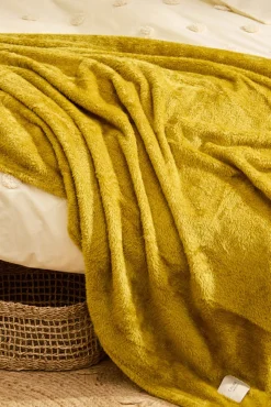 Plaid de pelito suave verde Pooh