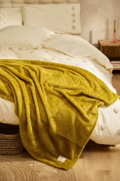 Plaid de pelito suave verde Pooh