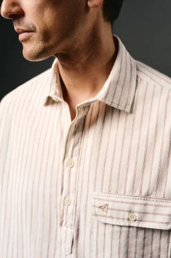 Polera de algodón con lino