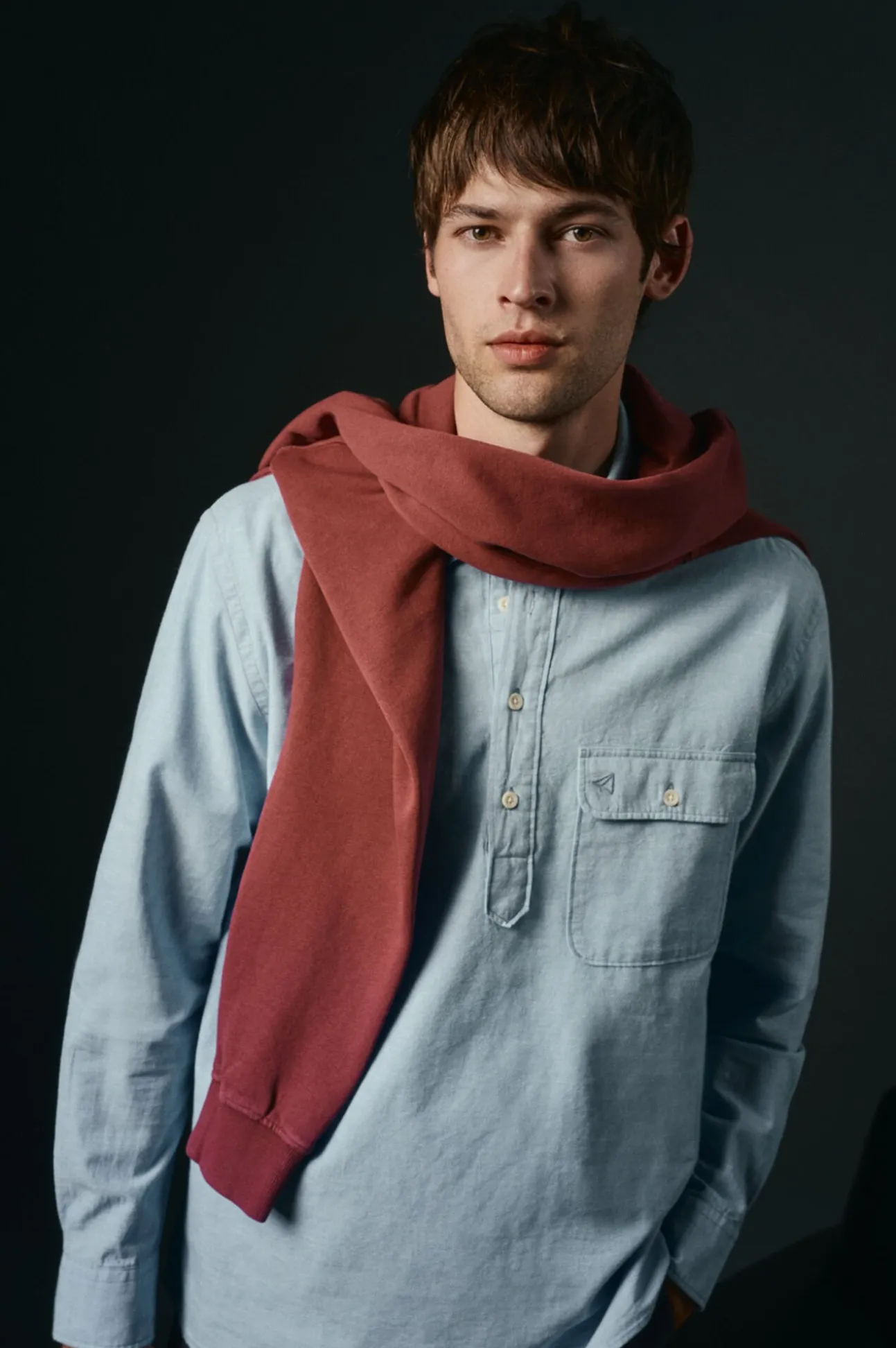 Polera de algodón con lino