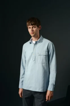 Polera de algodón con lino