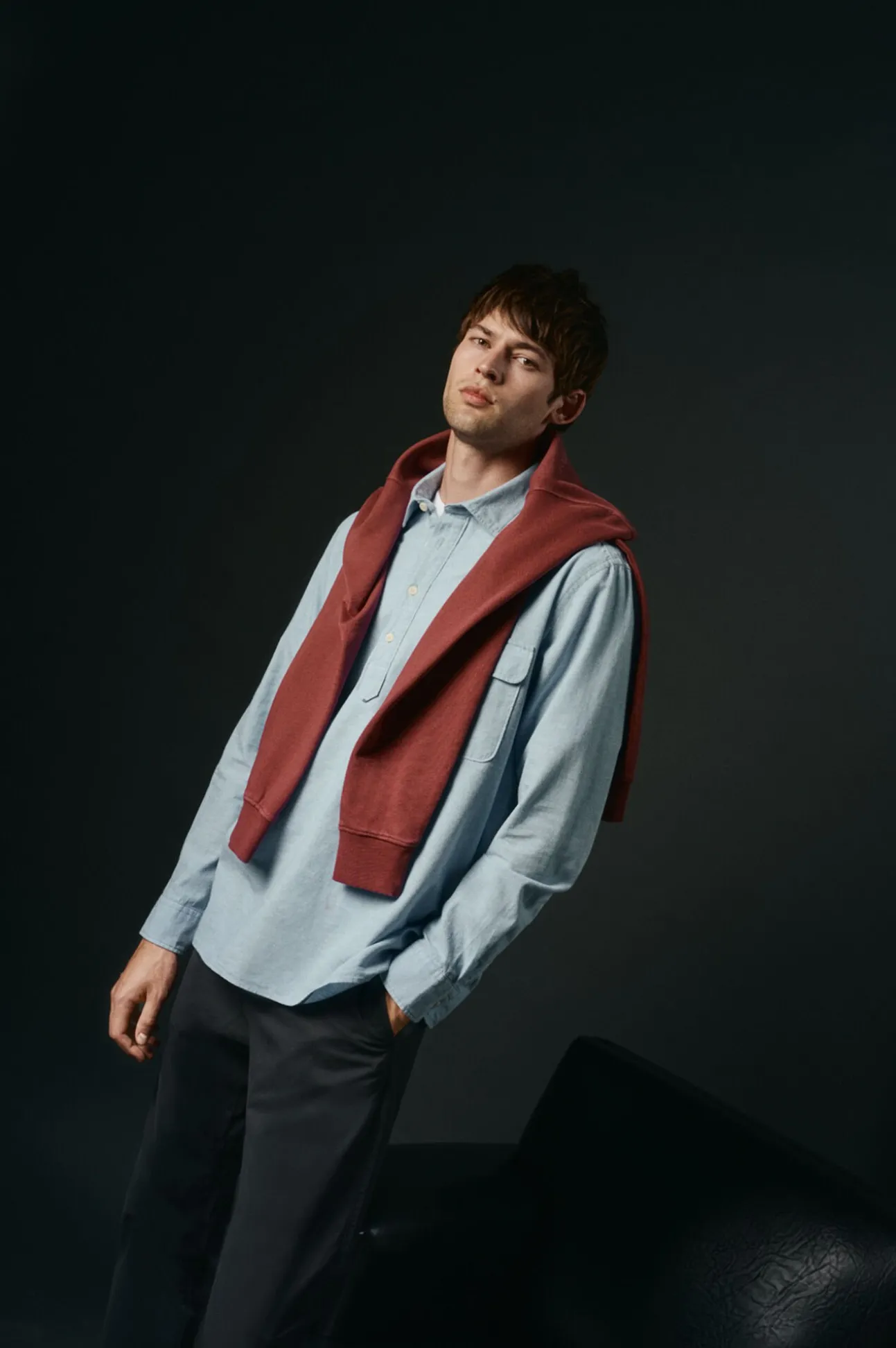 Polera de algodón con lino