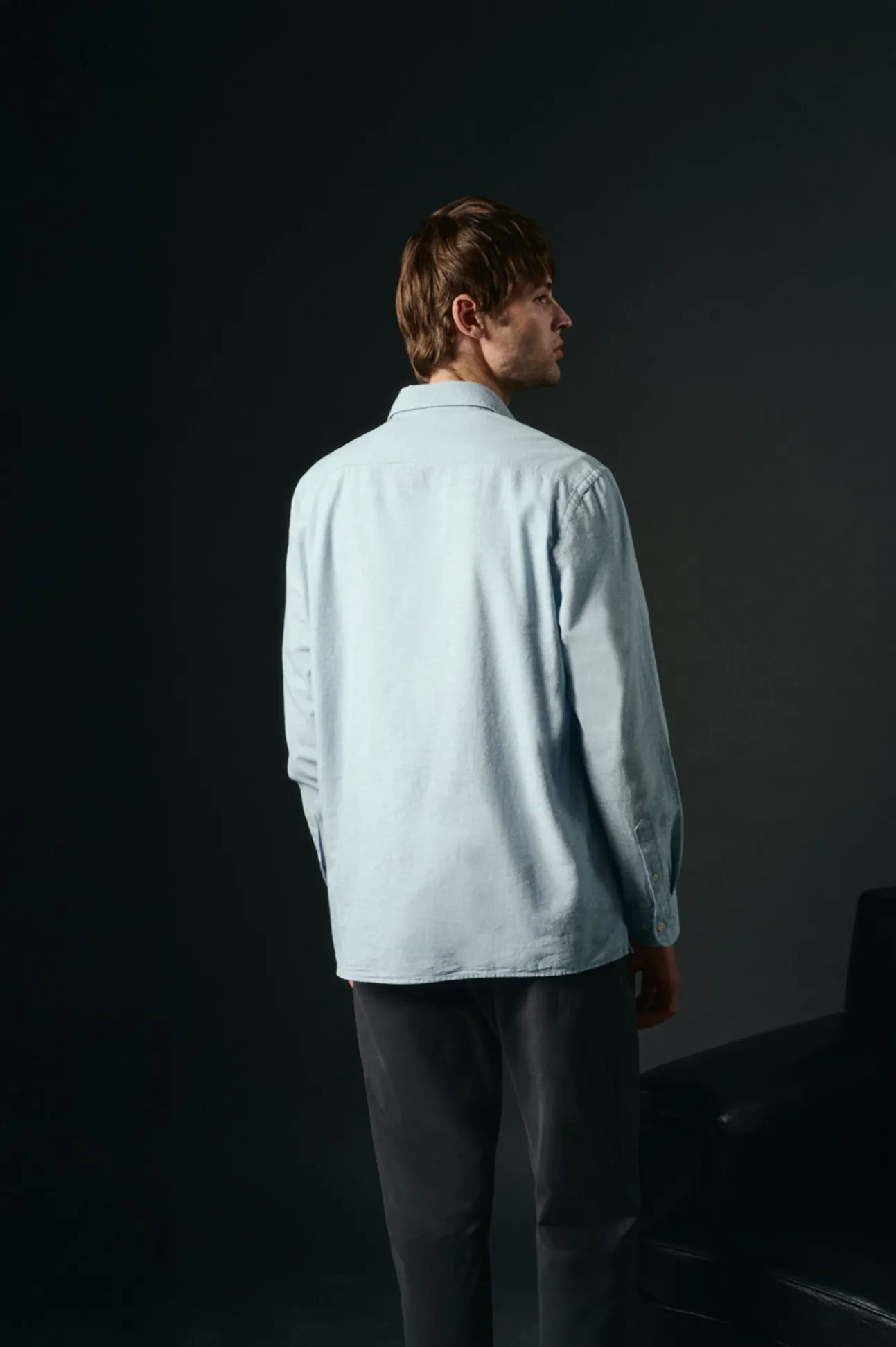 Polera de algodón con lino