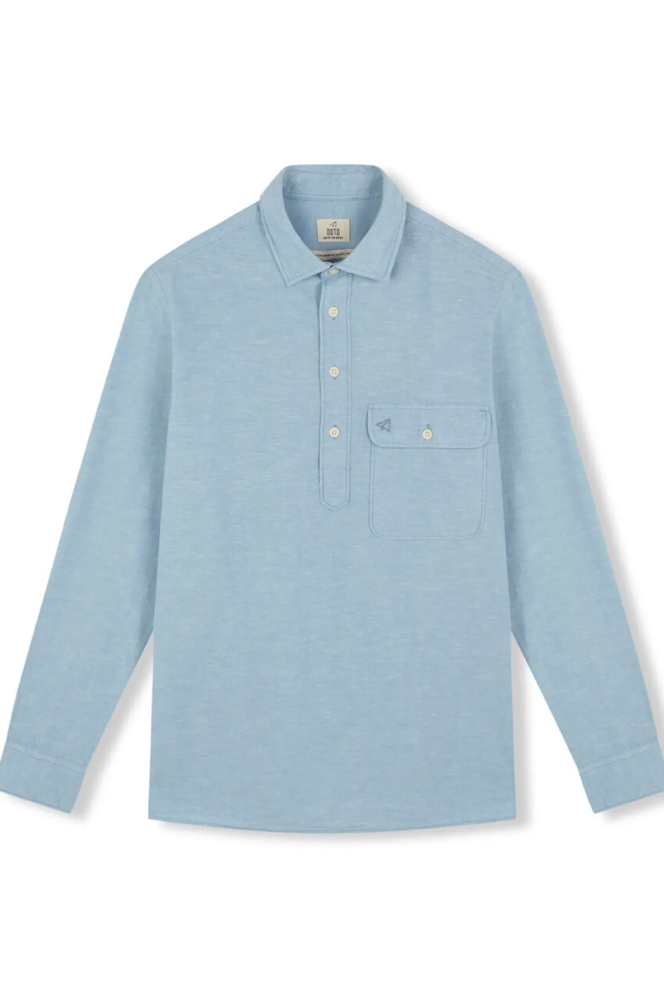 Polera de algodón con lino