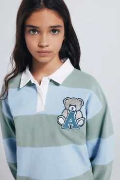 Polo a rayas niña