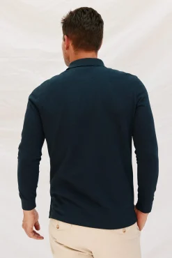 Polo básico manga larga